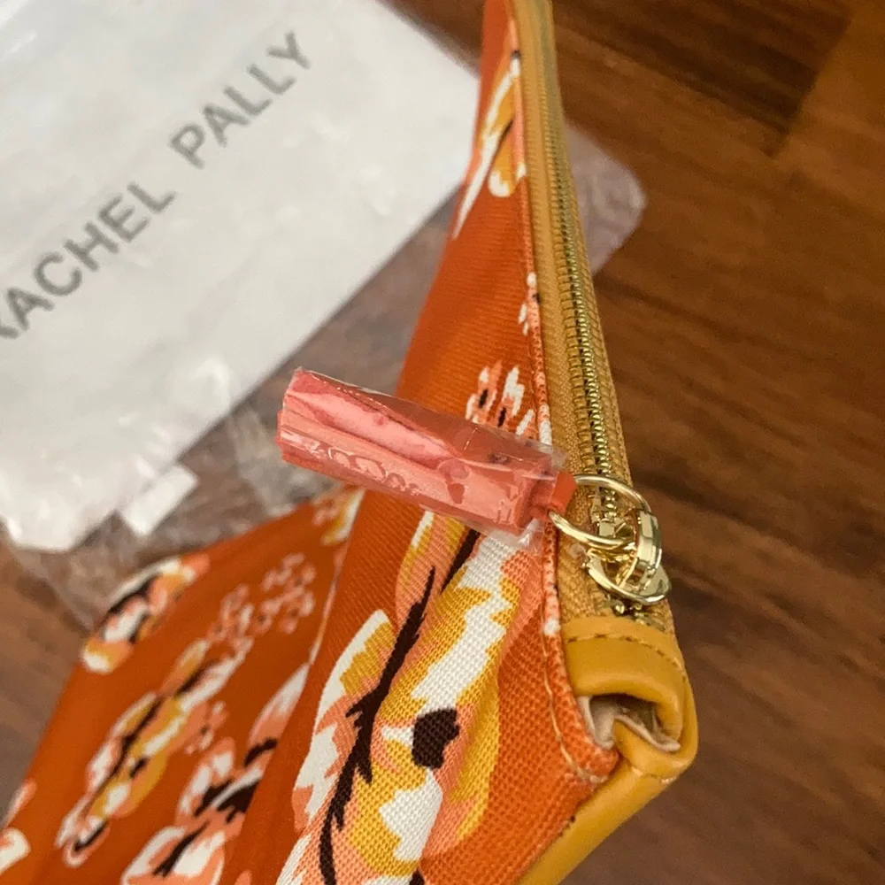 NEW Rachel Pally Reversible Vegan Leather Clutch Orange Handbag Bag NWT